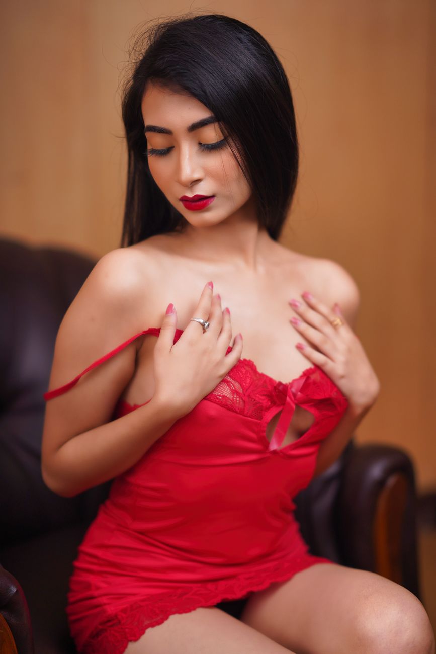 Mujer joven y seductora